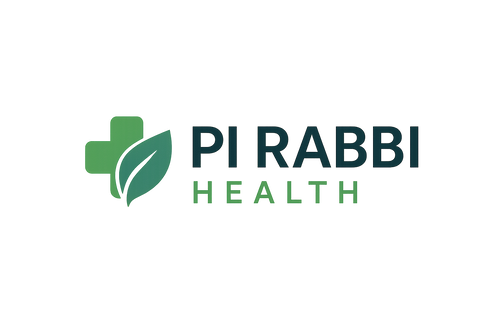Generate a logo for an online shopping store name Pi Rabbi Health 
